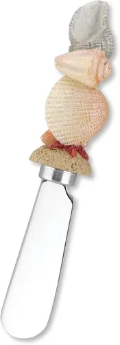 Miniatura 3 de Wine Things Cuchillos esparcidores de queso y mantequilla, mango de resina pintado a mano con hoja de acero inoxidable, juego de esparcidor de queso