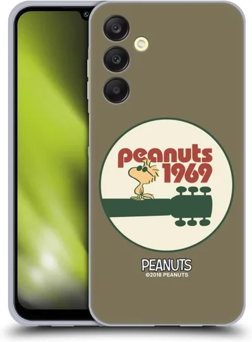 Miniatura 50 de Head Case Designs Funda de gel Woodstock 50th con licencia oficial de Peanuts Snoopy Guitar 1969 [protección de grado militar] compatible
