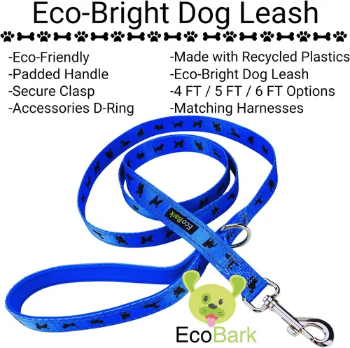 Miniatura 55 de EcoBark Correa para Perro - Correas Cómodas y Reflectantes con Asa Acolchada - Fuerte y Duradera de Alta Resistencia - Entrenamiento y Tiro