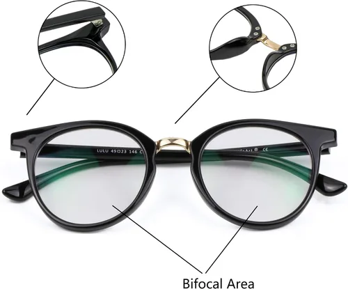 Miniatura 4 de LifeArt Lentes de lectura bifocales, lentes de sol fotocromáticos de transición, color gris oscuro, marco ovalado, anteojos de lectura