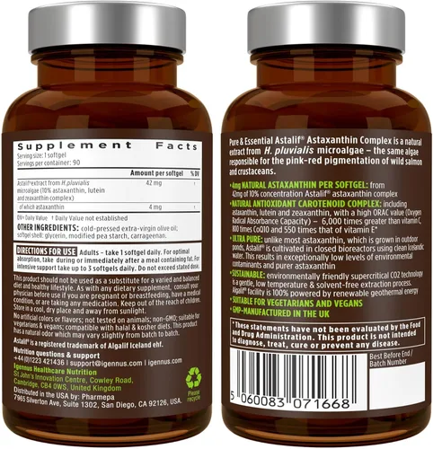 Miniatura 6 de Multivitamínico y minerales para mujeres + paquete vegano de complejo de astaxantina, multivitamínico avanzado de liberación sostenida con hierro +