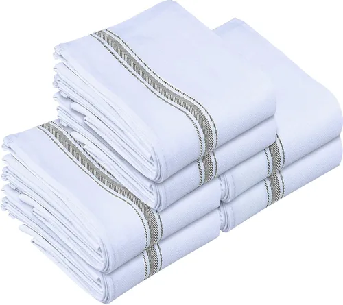 Miniatura 15 de Utopia Towels Juego de 12 paños negros de 15 x 25 pulgadas, 100% algodón hilado en anillo, altamente absorbentes y reutilizables, juego de barra