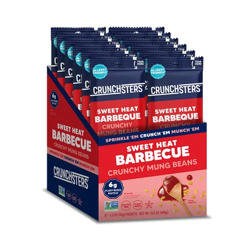 Miniatura 11 de Crunchsters Frijoles Mung crujientes, proteína a base de plantas, superbocadillo y aderezo para ensalada, sin gluten, sin nueces, vegano, 0.23 oz