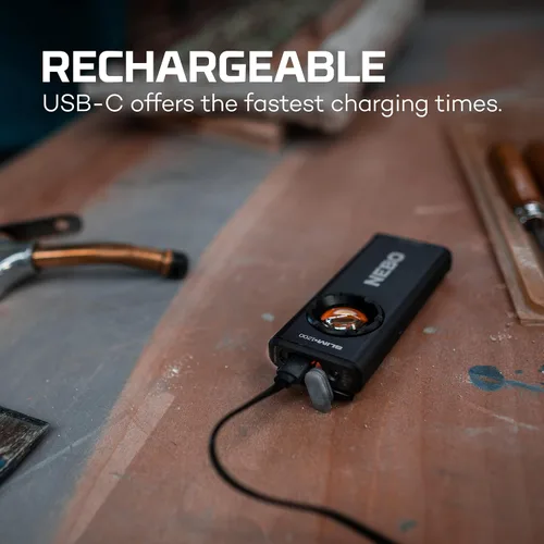 Miniatura 5 de NEBO Luz de bolsillo Slim+ 1200 Luz de bolsillo recargable USB-C de 1200 lúmenes, 7 modos de luz, portátil, clip magnético, impermeable