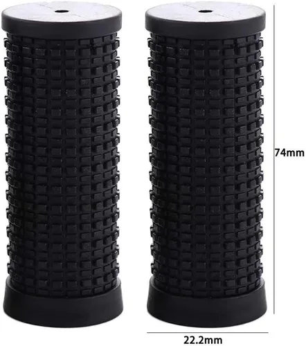 Miniatura 2 de 1 par de empuñaduras para manillar de bicicleta, cubierta protectora negra para manillar de bicicleta, agarres de extremo para scooter, bicicleta