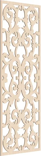 Miniatura 189 de Meadville Paneles decorativos de pared de madera con calado, 9 3/8 pulgadas de ancho x 24 3/8 pulgadas de alto x 1/4 de alto, aliso