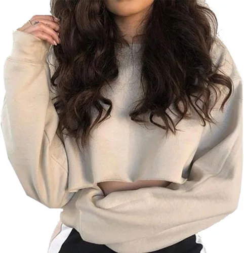 Miniatura 2 de Artfish Sudaderas sueltas de manga larga con cuello redondo para mujer, para entrenamiento, estilo casual