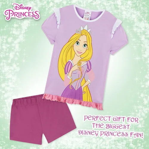 Miniatura 4 de Disney Conjunto de pijama para niñas, ropa de dormir de verano de La Bella y la Bestia, Rey León, Princesa, Stitch PJs de 2 piezas