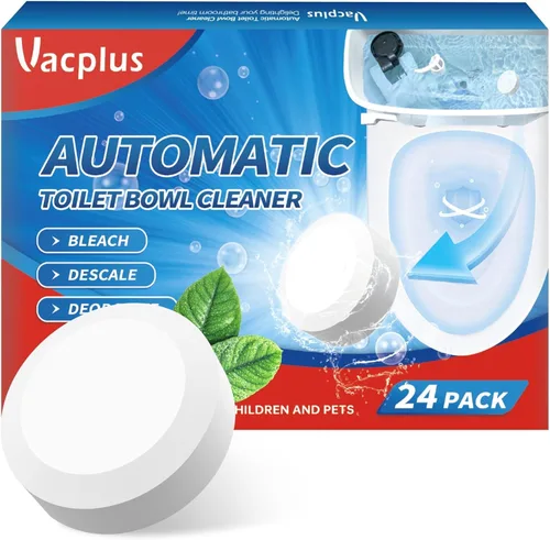 Miniatura 9 de Vacplus Limpiadores de Taza de Inodoro – PAQUETE DE 12, Limpiador de Inodoro Doméstico, Limpiadores Automáticos de Taza de Inodoro con Lejía