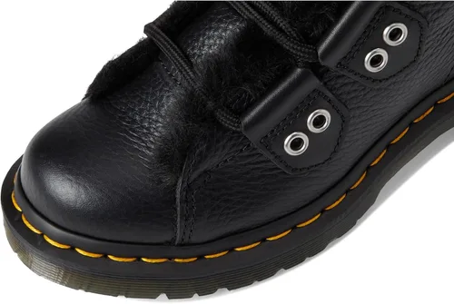 Miniatura 2 de Dr. Martens Botas de combate con forro de piel de encaje a punta 1460 para mujer