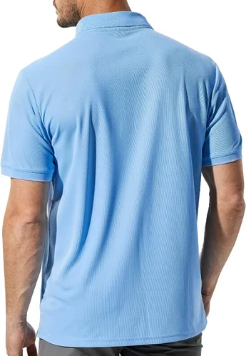Miniatura 5 de MIER Polo Shirts for Men Short Sleeve Quick Dry Polyester Collared Shirts Casual Golf Shirts, Moisture-Wicking