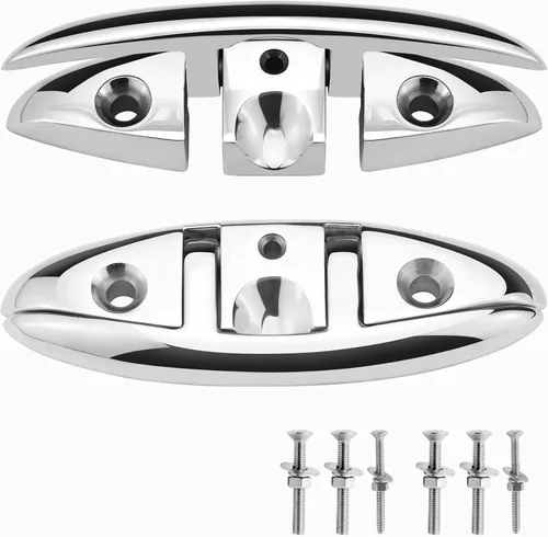 Tacos plegables de acero inoxidable 316 para muelle de barco (5 pulgadas/6 pulgadas/8 pulgadas)