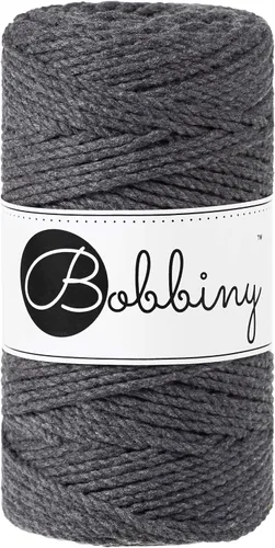Miniatura 13 de Bobbiny Cordón de macramé regular de 0.118 in y 3 capas (aguamarina), 108yds/330 pies (100% algodón reciclado)