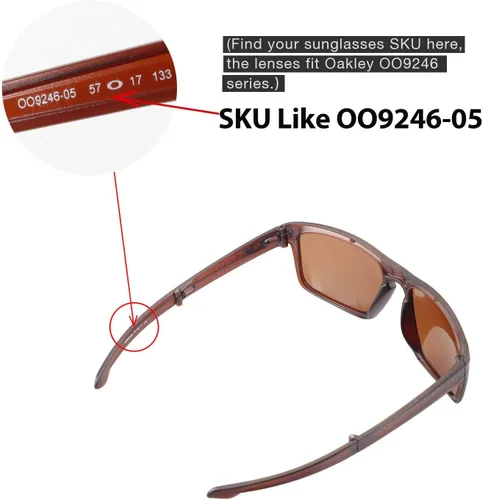 Miniatura 3 de Walleva - Lentes de repuesto para gafas de sol Oakley Sliver F, varias opciones disponibles