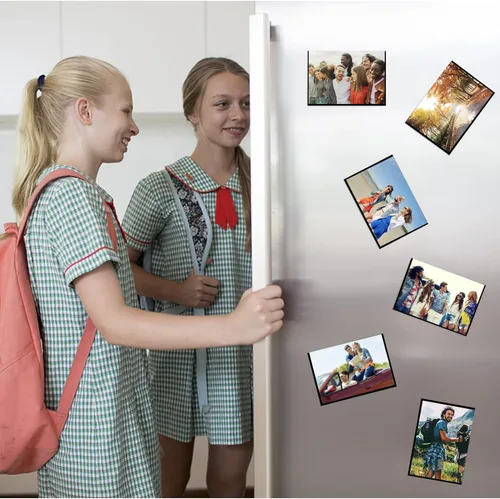 Miniatura 5 de Marco de Fotos Magnético Negro CHUNNIAO 4X6 para Refrigerador, Fundas de Imanes de Fotos Negro 4X6" 10PCS