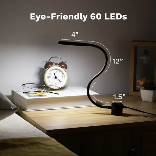 Miniatura 5 de Luz de trabajo multifuncional magnética FAJ de 12 pulgadas, con cuello de cisne flexible, luz LED brillante para máquinas de coser, tornos, prensas