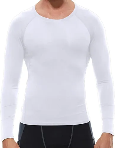 Miniatura 8 de Camisetas de compresión para hombre, manga larga, para entrenamiento, gimnasio, correr, camisetas deportivas frescas y secas