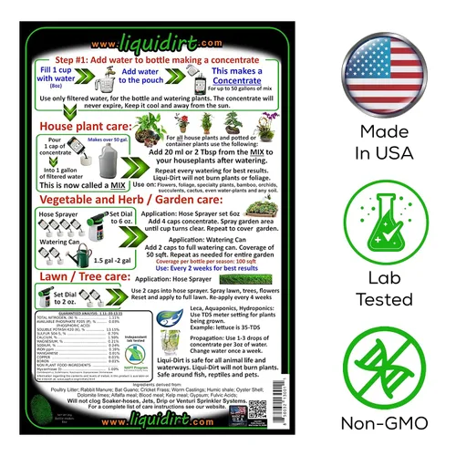 Miniatura 9 de Alimento para plantas naturalmente orgánico – Fertilizante multiusos para plantas de interior, aroideos raros, flores, verduras y hierbas