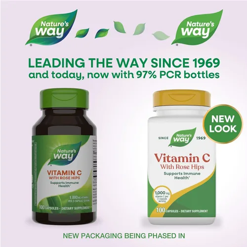 Miniatura 2 de Nature's Way Vitamina C-500 con Rose HIPS; 1000 mg por porción; 100 cápsulas