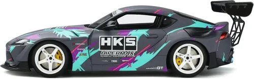 Miniatura 4 de GR Supra HKS 2019 Gris con gráficos Modelo 1/18 de GT Spirit GT407