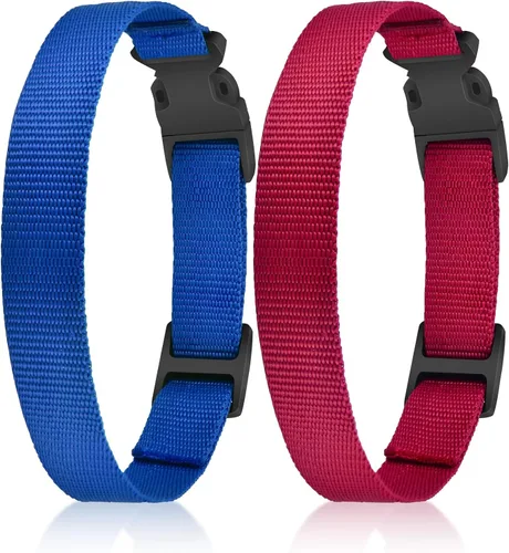Miniatura 10 de PetJoy Paquete de 3 Collares para Perro - Hebilla de Liberación Rápida y Anillos en D - Multicolor Reflectante (R/A/V) - Ajustable de 8-27