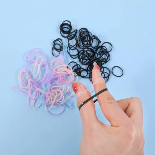 Miniatura 9 de Cuentas de pelo de 18 colores de 0.354 in para trenzas de cabello, kit de cuentas de pony arcoíris para hacer joyas, cuentas Kandi para hacer 28