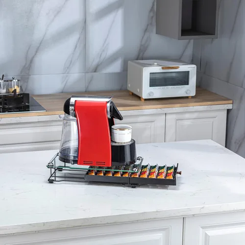 Miniatura 6 de ZCDCP Soporte para cápsulas de café, soporte para cápsulas originales de Nespresso, cajón de almacenamiento de cápsulas de café con parte superior