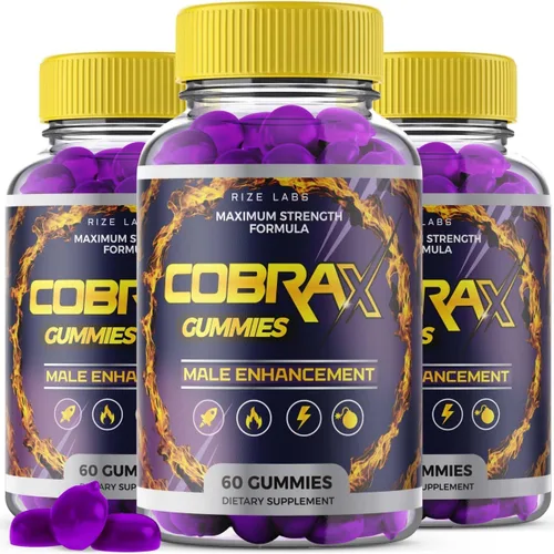Gomitas CobraX para hombres, mejora el rendimiento del entrenamiento, suplemento ultra puro de tanque de apoyo de tiburón, fórmula avanzada que