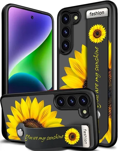Miniatura 38 de Compatible para Samsung Galaxy S23 Funda Bonita con Correa Soporte Dedo Kickstand, Fundas de Silicona Geniales de Diseñador Funda Cover - Mariposa