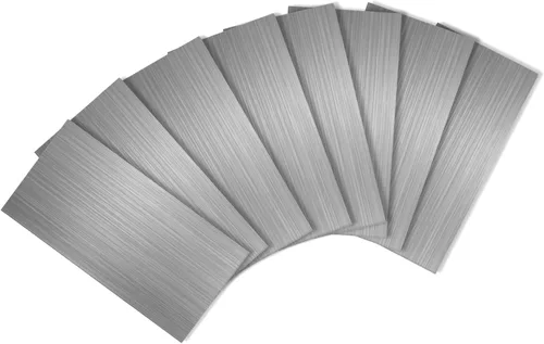 Yipscazo Azulejo de pared compuesto de PVC 3D de 3 x 6 pulgadas para despegar y pegar en azulejos para cocina, baño, lavandería, chimenea (compuesto