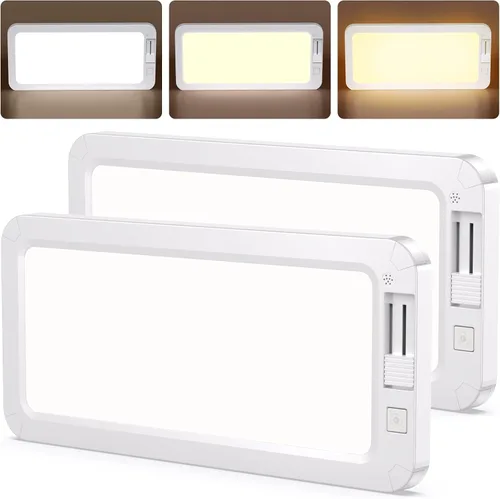 LILTSDRAE Luces Interiores para RV 1700LM, 3 Colores 12V Voltios Luz LED, Súper Brillante 120 LEDs Lámpara de Cúpula para Accesorios de
