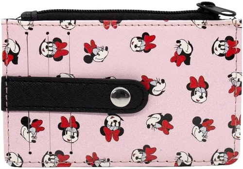 Miniatura 12 de Buckle-Down, Disney, cartera para mujer con 3 ranuras para tarjetas, 1 cremallera para monedas, 1 ranura para identificación con ventana, 4.5 x 3.0