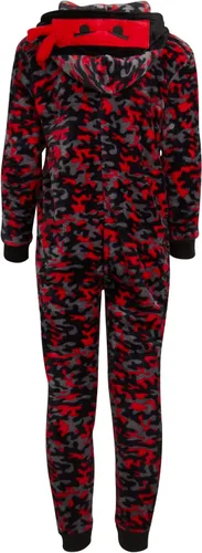 Miniatura 6 de ONLY BOYS Disfraz de pijama de una pieza con capucha de forro polar - Tiburones Dino Cyclopes Perezoso (6-14)