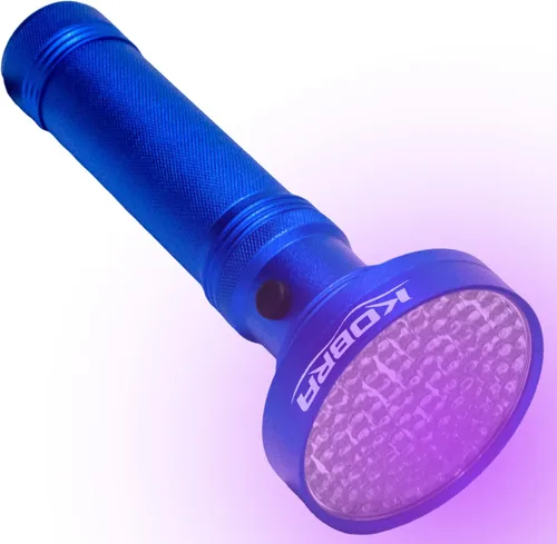 Miniatura 10 de Linterna de luz negra UV Kobra - 100 LED Luz UV portátil y luz negra para detección de orina de mascotas - Inspección de chinches, fugas y dinero