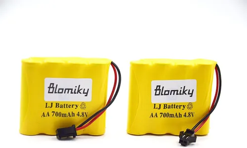 Miniatura 2 de Blomiky Paquete de 2 baterías AA Ni-Cd de 4.8 V 700 mAh, adecuadas para SY-E511 RC Excavadora C181 C182 C185 4WD Off Road Rock Crawler RC Vehicle