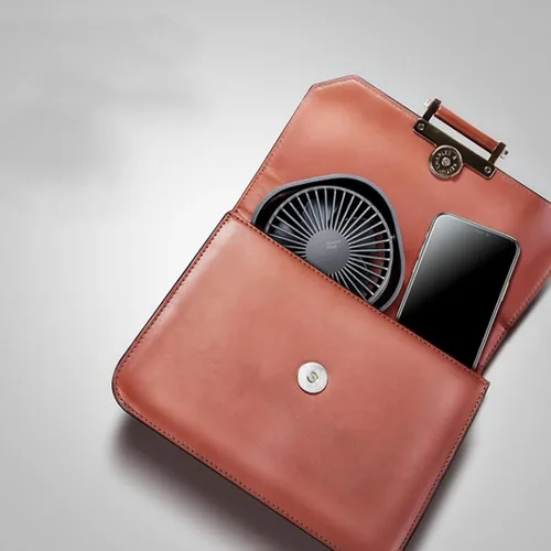 Miniatura 7 de Simpeak Ventilador USB pequeño, silencioso y portátil, alimentado por USB (sin batería), refrigeración de 3 ajustes de velocidad, ventilador Gris