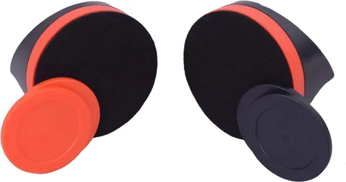 Miniatura 3 de Hockey de aire de plástico, 2 empujadores de hockey de aire de plástico de 4 pulgadas y 4 discos de 2.75 pulgadas de repuesto para mesas de juego