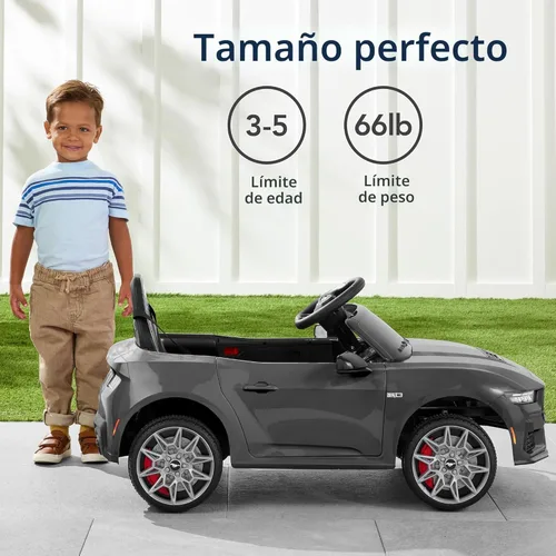 Miniatura 5 de Best Choice Products Auto Eléctrico de Paseo de 12V para Niños con Licencia Oficial de Ford Mustang con Control Parental, Luces LED, 2 Velocidades