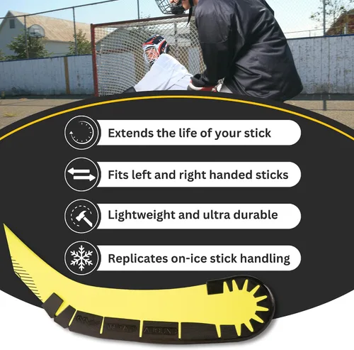 Miniatura 4 de Wraparound Hockey Stick Blade Protector for Off Ice Training, Street Hockey – Long Lasting – Cuts to Fit Kids, Intermediate, Senior Sticks