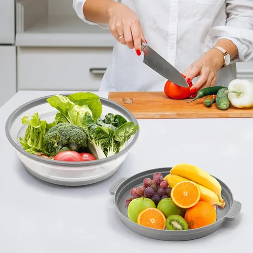 Miniatura 7 de Cubierta antisalpicaduras para microondas para alimentos con placa base antiquemaduras, plástico grande y silicona ventilada para evitar quemaduras