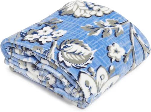Miniatura 56 de Vera Bradley Manta de felpa de forro polar Botánico Paisley Rosa
