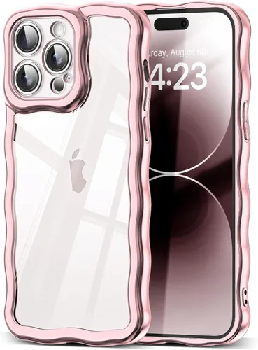 Miniatura 12 de SKYLMW Compatible con iPhone 6s Plus/6 Plus Case de 5.5", Linda Kawaii Marco Ondulado Rizado Forma de Marco Funda de Silicona Suave Resistente a
