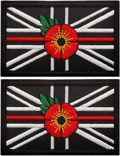 2 piezas tácticas de la Gran Unión Británica Jack bordado apliques parche bandera de Inglaterra Reino Unido coser en la moral brazalete insignia
