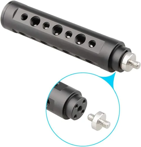 Miniatura 3 de Camvate Empuñadura de aluminio de la manija de la cámara para el montaje del monitor de luz de la cámara (negro)