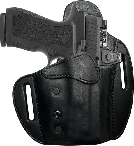 Miniatura 39 de Urban Carry LockLeather OWB RMR/RDS - Funda segura y cómoda de cuero/polímero híbrido para una ocultación óptima Diestro Compatible con una