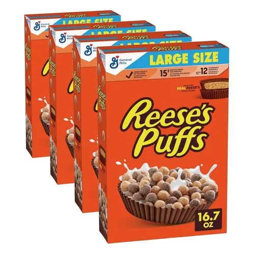 Miniatura 12 de Reese's, - Cereales de mantequilla de maní para el desayuno, 11.5 onzas