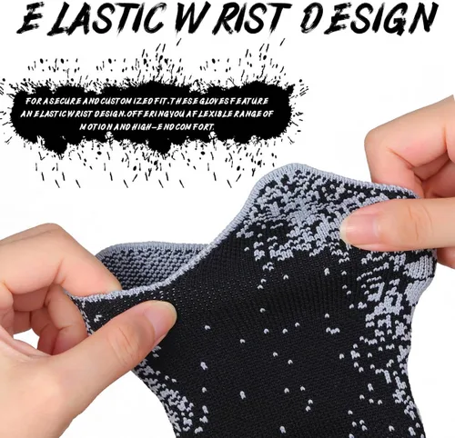 Miniatura 6 de Guantes de Portero de Fútbol para Niños, Jóvenes y Adultos Proporcionan Control y Agarre Extremadamente Fuertes, Guantes de Fútbol Transpirables
