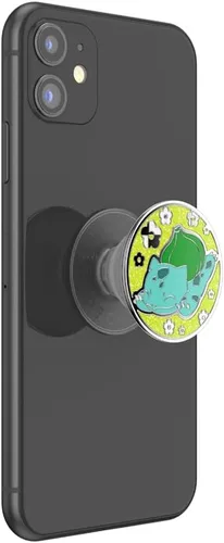 Miniatura 2 de PopSockets Agarre adhesivo para teléfono, soporte, soporte para teléfono, Pokemon - Esmalte Bulbasaur