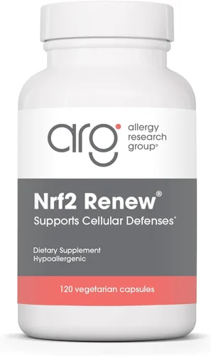 Allergy Research Group ARG Nrf2 Renew - Suplemento de sulforafano - Activador NRF2 con antioxidante y soporte celular - Fórmula botánica - 60