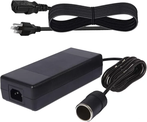 Adaptador de corriente de coche AC/DC a 12 voltios 10A, fuente de alimentación tipo B de 3 pines para encendedor de cigarrillos, CA 110V-220V a CC